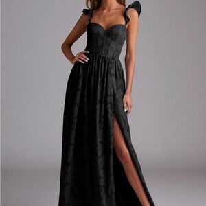 Azazie Denisse Black Dress